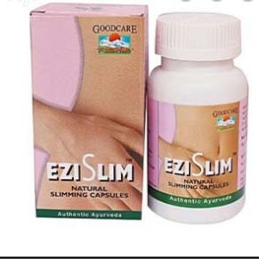 Ezi Natural Slimming Capsules bottle for herbal weight loss, fat burning, appetite control, and detox support