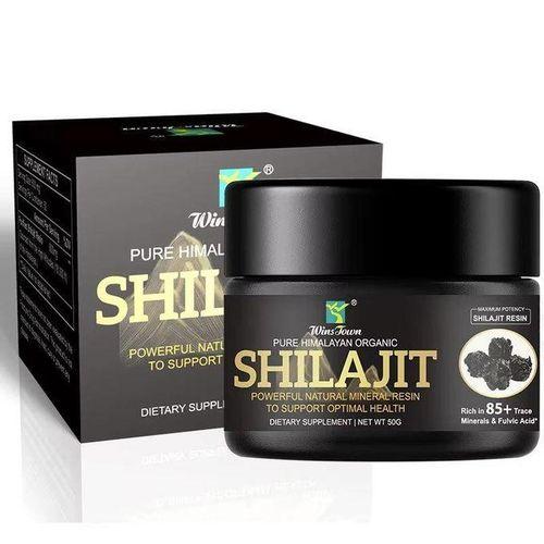Pure Himalayan Shilajit Resin 50g jar for male vitality and testosterone Organics UG Kampala